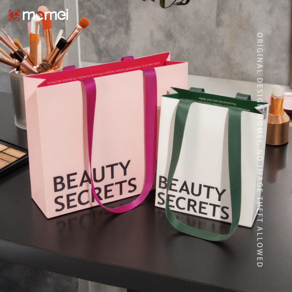 Custom Woven Tote Bags Two Colors Personalized Shopping Bags