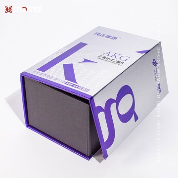 Custom Book-Shaped Magnetic Medication Gift  Silver Cardboard Packaging Boxes With Logo