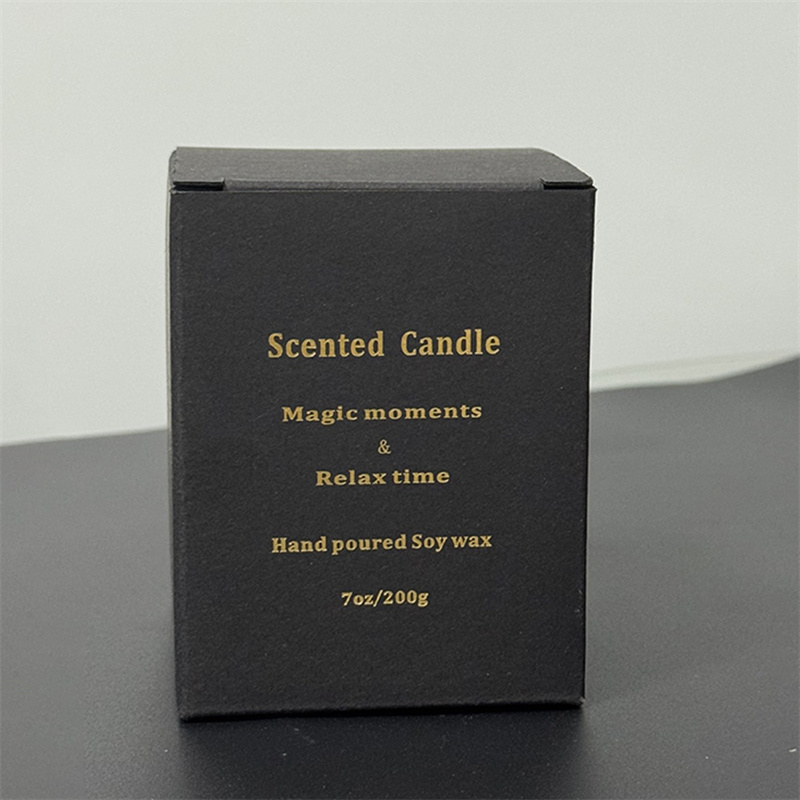 Customized Black Card Square Stamping Folded Boxes04.jpg