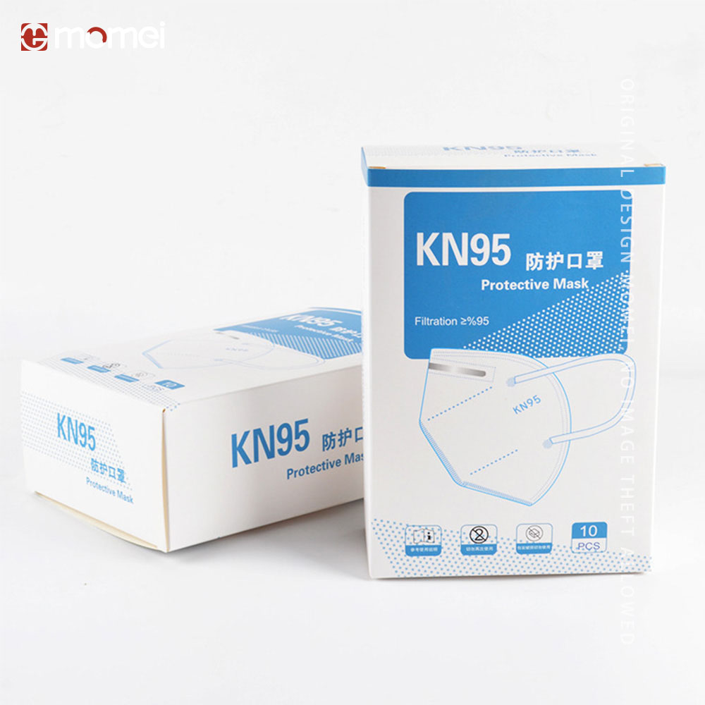 Customized Printed Medical Masks Folding Packaging Boxes