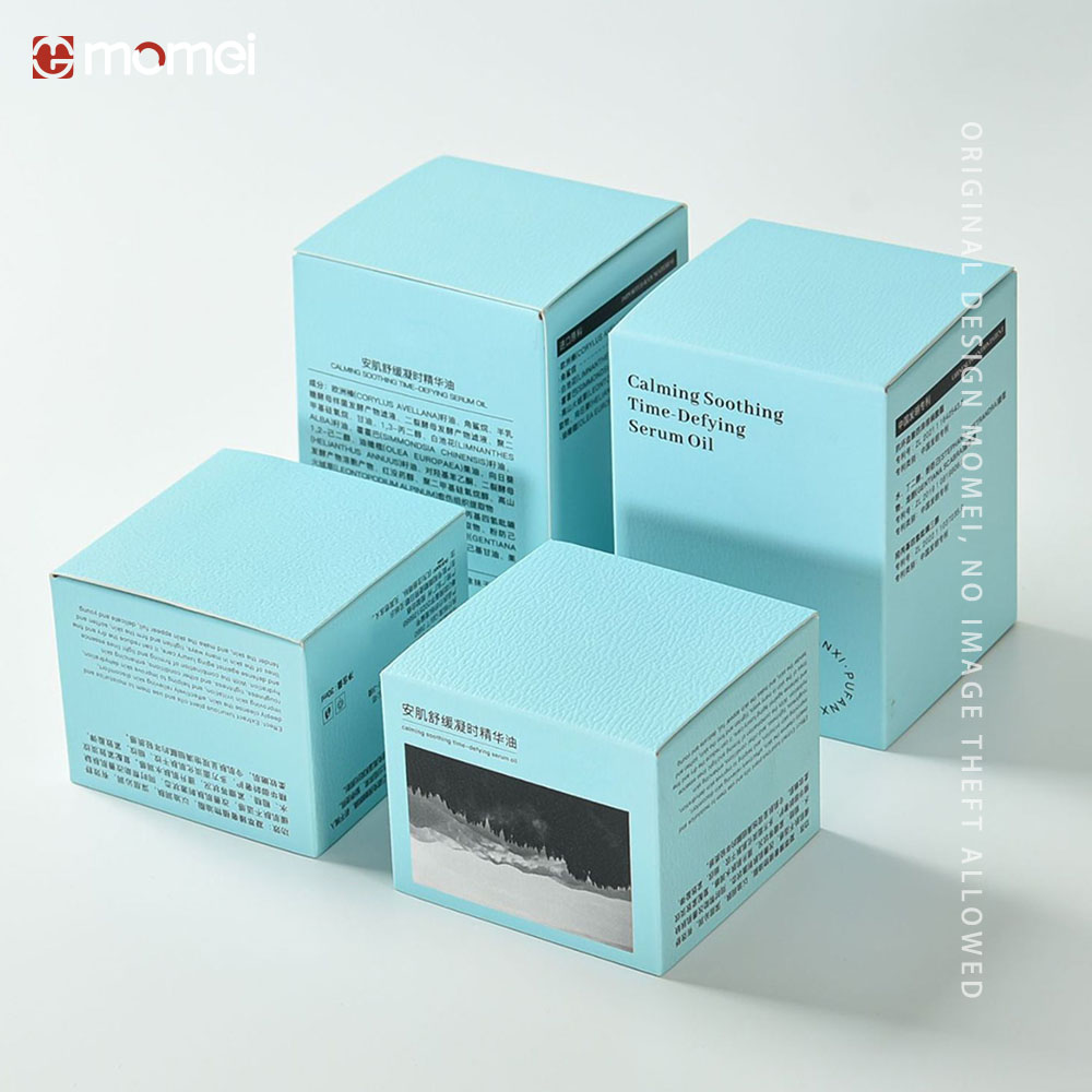 Custom Embossed Cosmetic Printing Foldable Paper Boxes For Packing