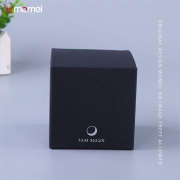Customized Black Card With Foldable Silver Foil Stamping Paper Packaging Box