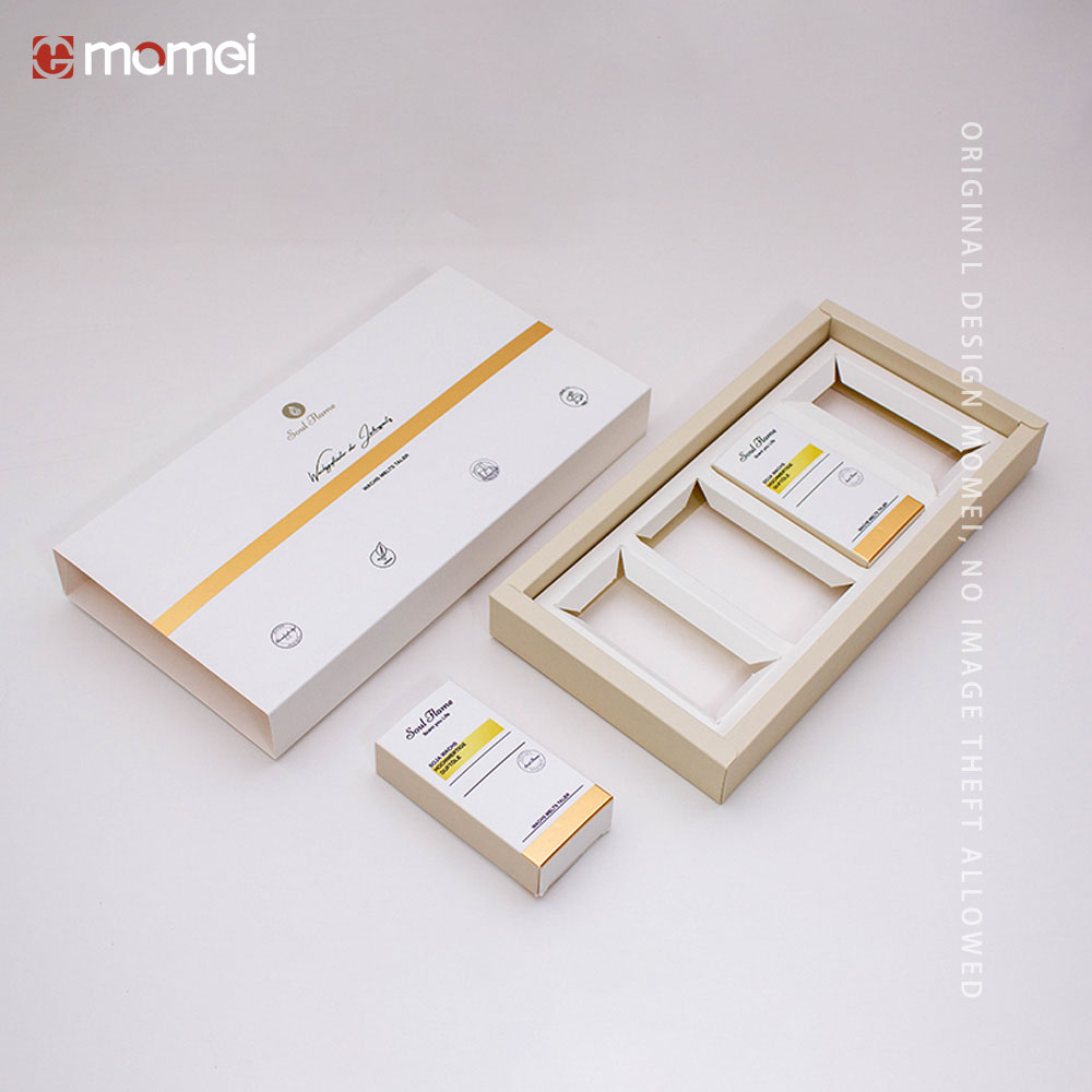 Custom Logo Foldable Printing Drawer Soap Paper Box Insert