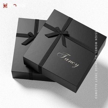 Customized Bow Stamping Perfume Gift Boxes With Inserts