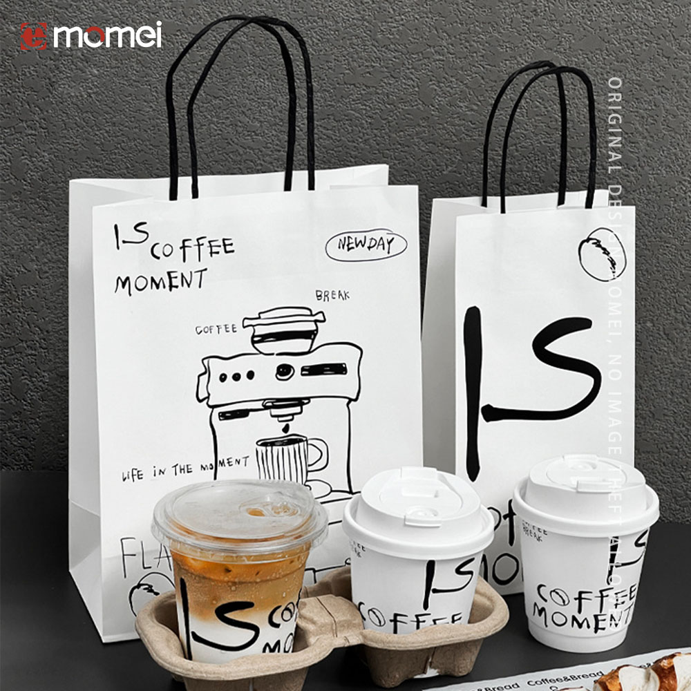Bespoke Biodegradable Paper Coffee Bags With String Handles