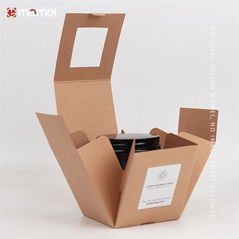 Custom One-Piece Design Specialty Paper Candle Packaging