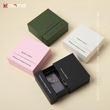 Custom Specialty Paper Rigid Jewelry Paper Gift Drawer Box With Floating Insert