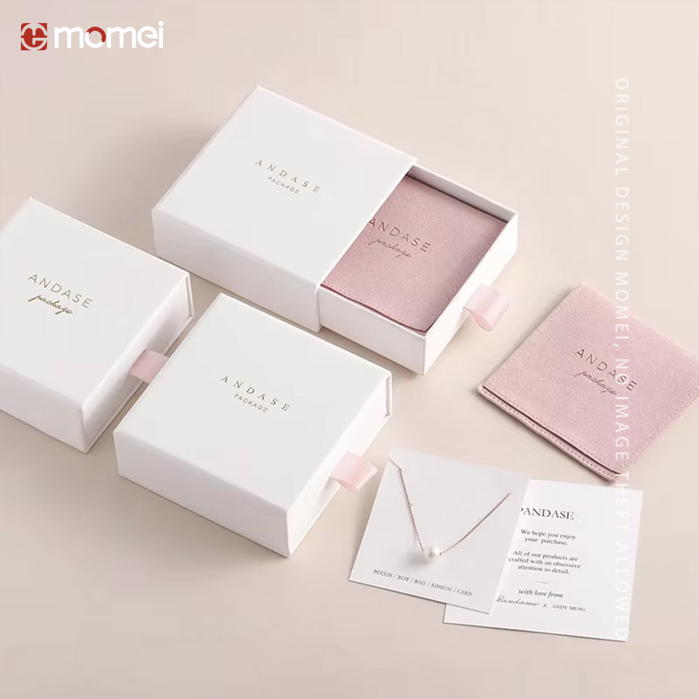Printed Cardboard Drawer Jewelry Boxes Packaging For Shipping