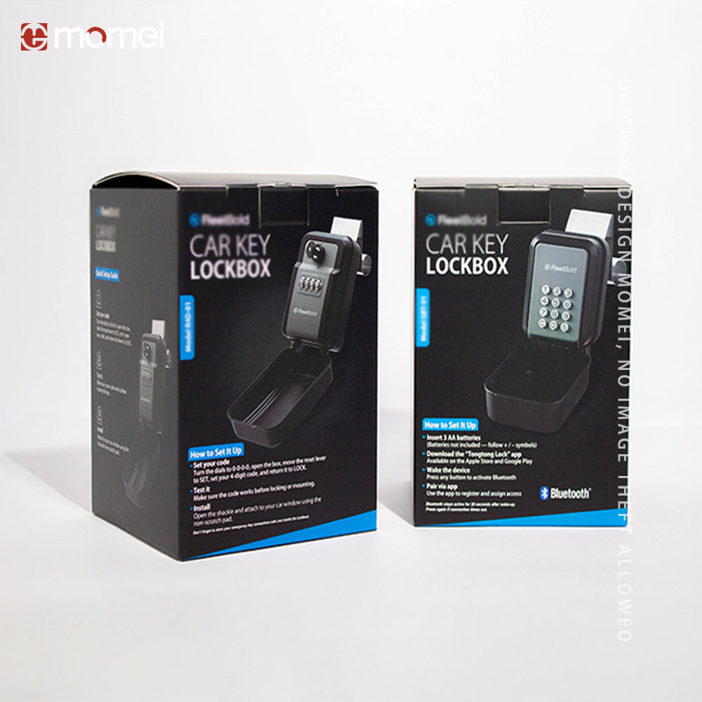 Foldable Custom Printed Combination Lock  Packaging Boxes With Inner