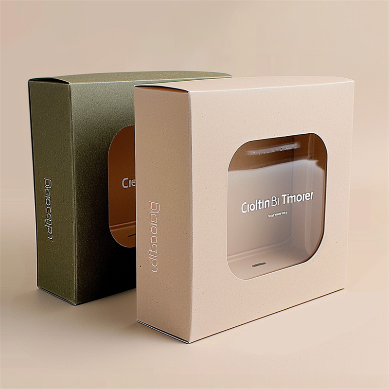 Paper box with window