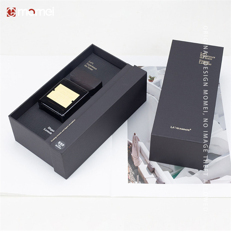 Customized Hot Stamping Matte Perfume Side-Loading Pull-Out Gift Boxes