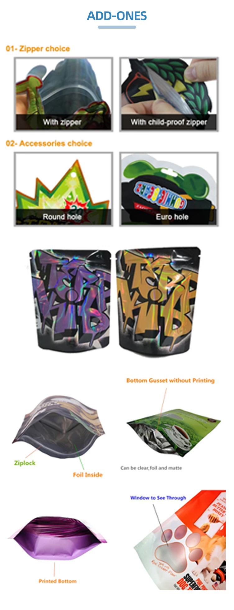 Custom Designed Face Masks Mylar Aluminium Foil Zip Lock Bag (8)