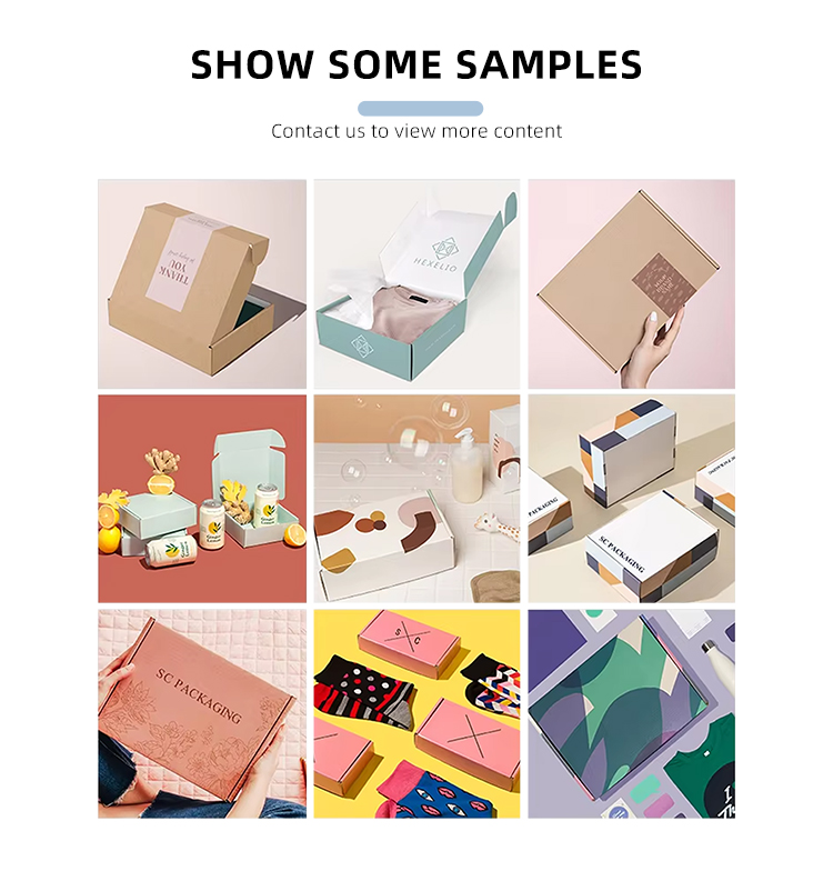 Foldable cardboard makeup packaging printed corrugated boxes (6)