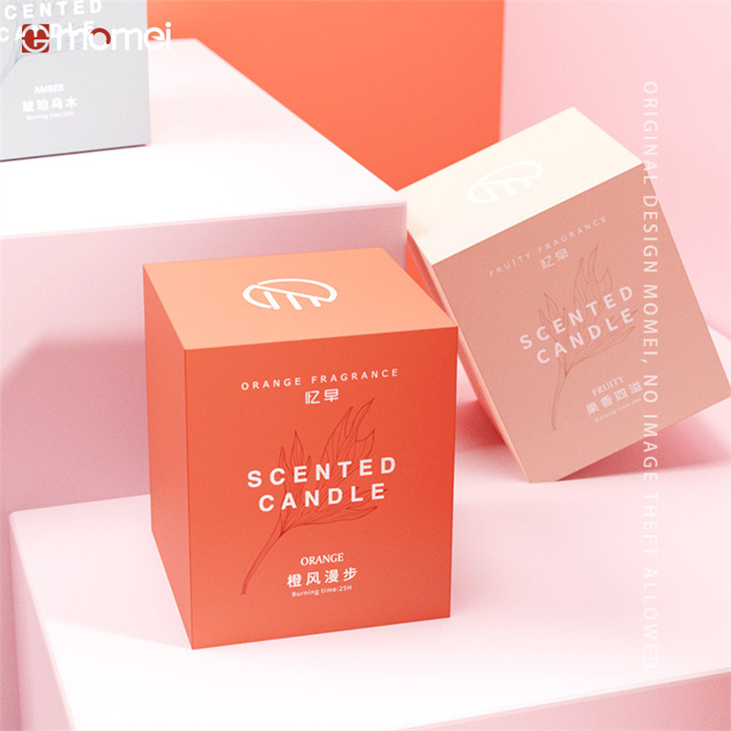 Custom Colorful Square Folding Box Of Candles