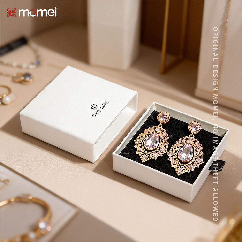 Custom Small Business Cardboard Sliding Drawer Earring Jewellery Shipping Boxes With Logo