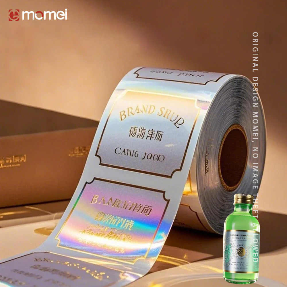 Roll Die Cut Vinyl Business Personalised  Holographic Labels Stickers Printing