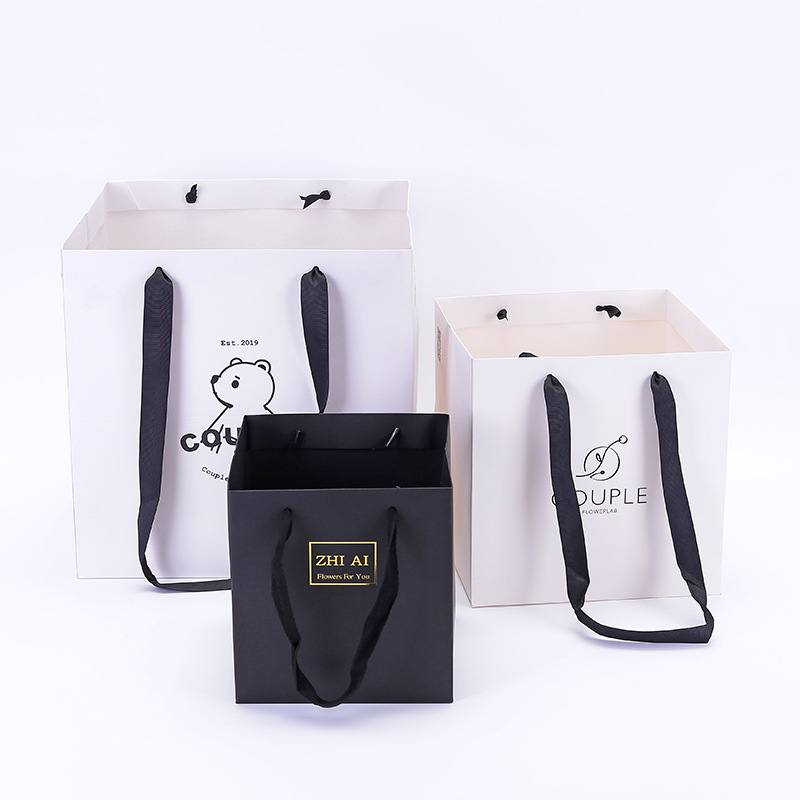 Bespoke Printed Square Floral Thick Paper Carry Bags For Gifts (3).jpg