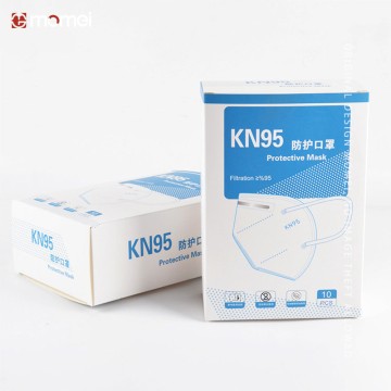Customized Printed Medical Masks Folding Packaging Boxes